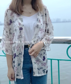 áo đi biển hoạ tiết hoa