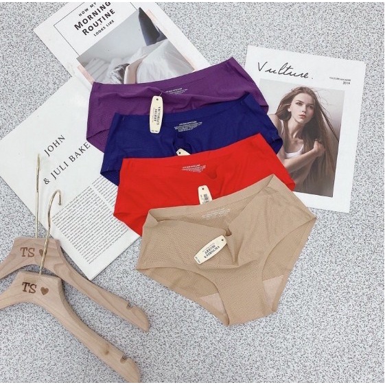 SET 3 Quần Lót Nữ Cao Cấp - Quần Lót Su Đúc Thun Lạnh Không Đường May Sexy LOTNU03