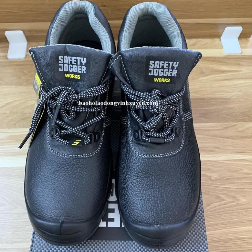 Giày Bảo Hộ Lao Động Nam Safety Jogger Chính Hãng Cao Cấp Nhập Khẩu Da Bò Mũi Thép Chống Đinh Đi Công Trình 45 ⛸️
