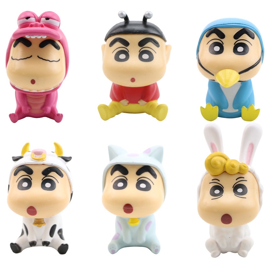 [ CÓ SẴN ] Bộ mô hình Shin Chan - Cậu Bé Bút Chì