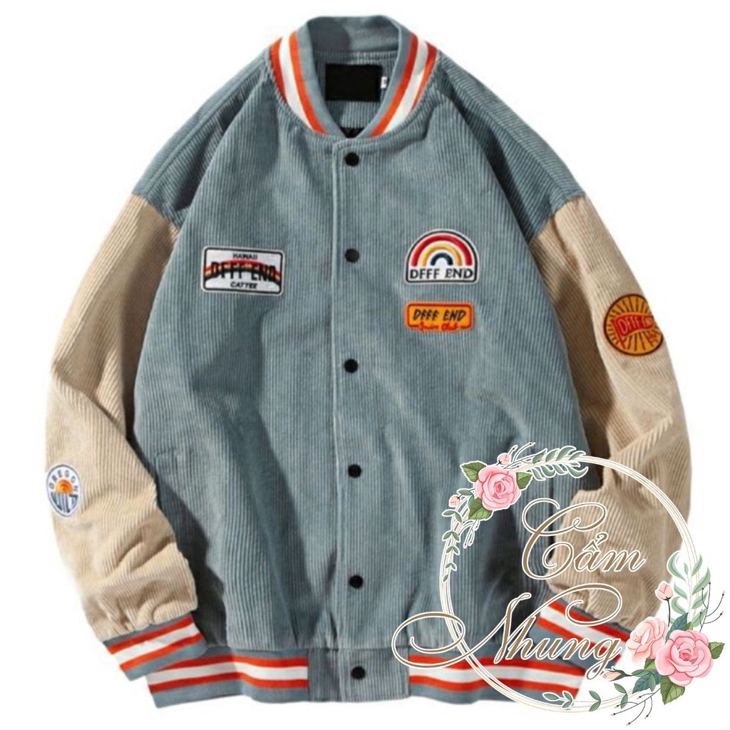 Áo khoác bomber nam nữ- áo khoác nam nữ unisex Deepend Cầu Vồng CAMNHUNG