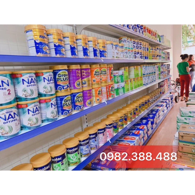 Kệ trưng bày sữa Cao 1m8 dài 1m2 5 tầng