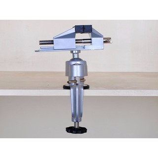 Ê tô bàn xoay 360°, kẹp 55mm, nhôm hợp kim nhẹ 900g, dụng cụ gia công đa năng
