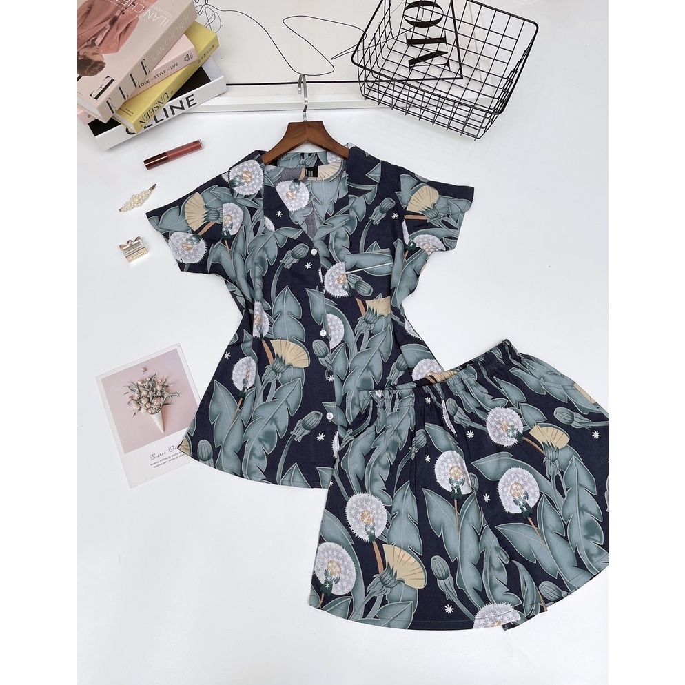 Pijama đùi chất tole lanh hàng VNXK