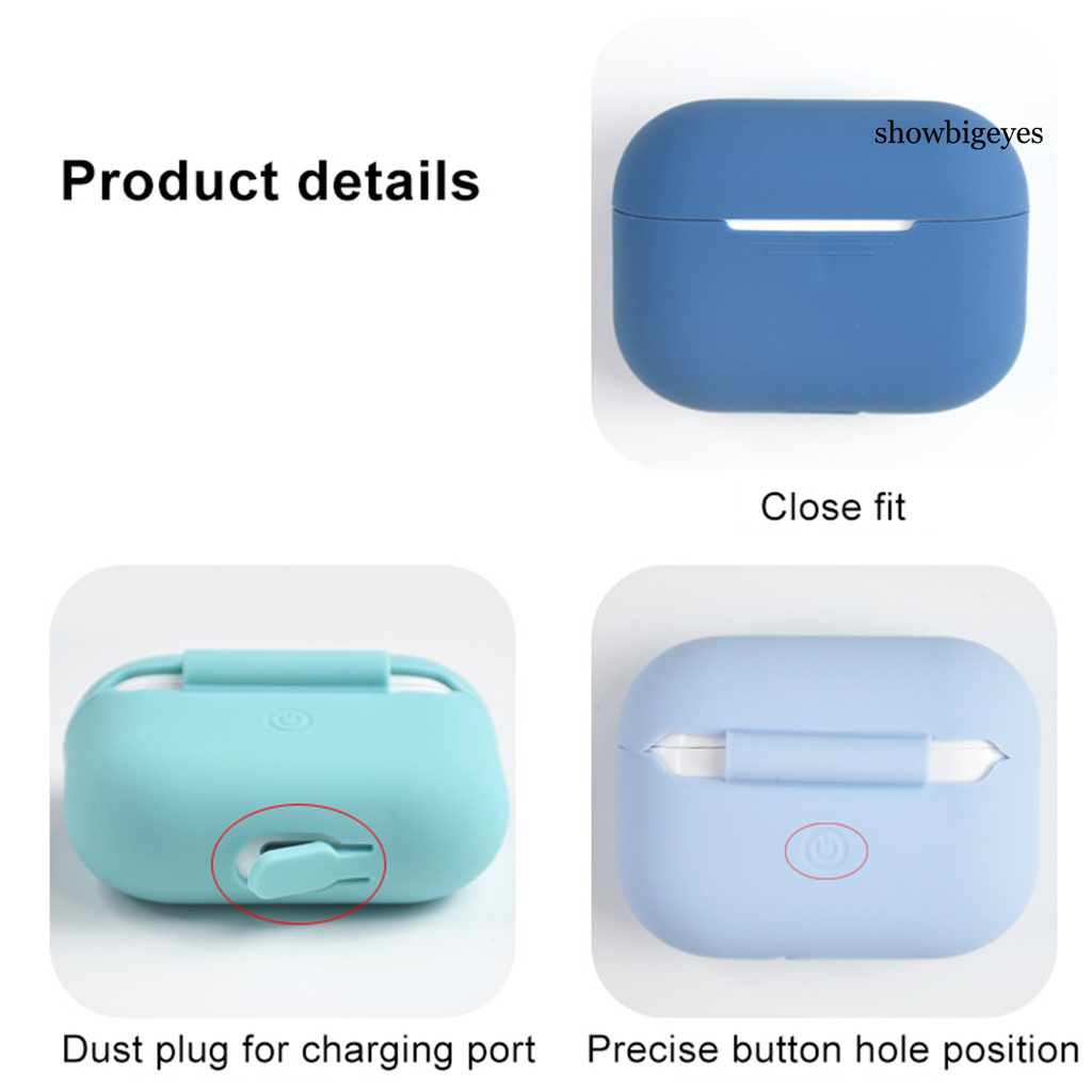 Túi Đựng Tai Nghe Màu Trơn Chống Trượt Và Mòn Cho Airpods Pro