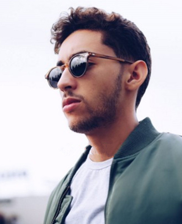 Kính mát gọng tròn thời trang cổ điển cho nam