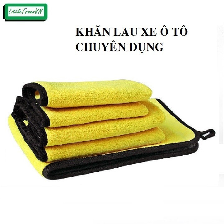 Khăn lau ô tô, lau xe máy chuyên dụng siêu dày, siêu mềm 60x30cm