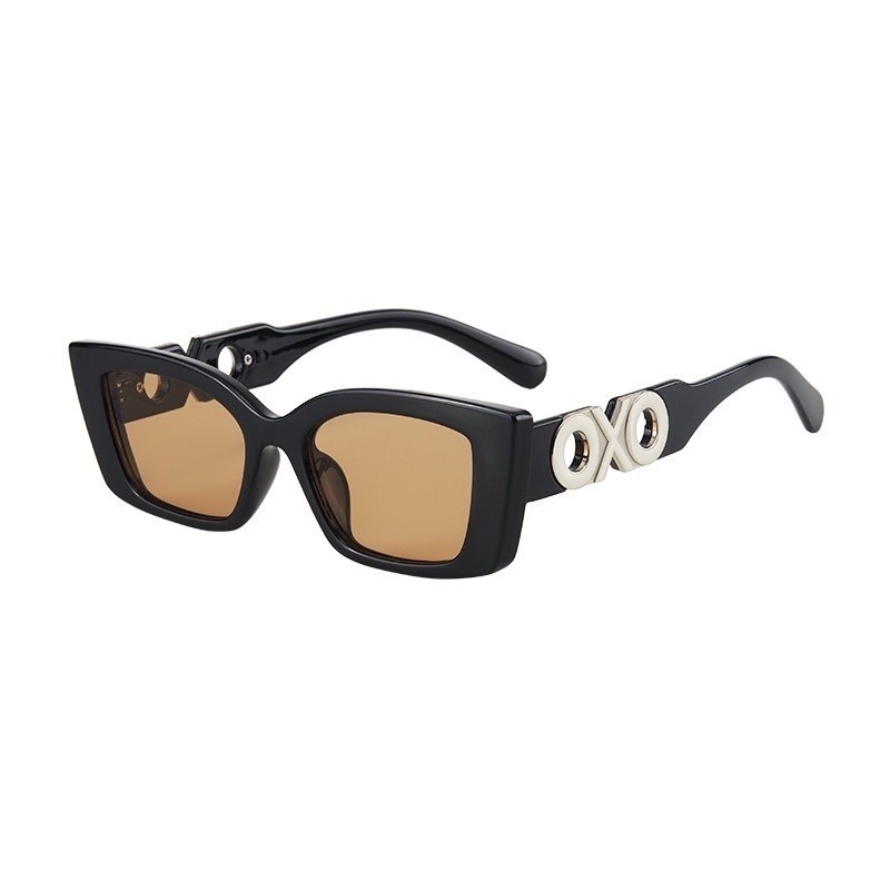 Kính Mát Mắt Mèo Gọng Kim Loại Thời Trang Retro