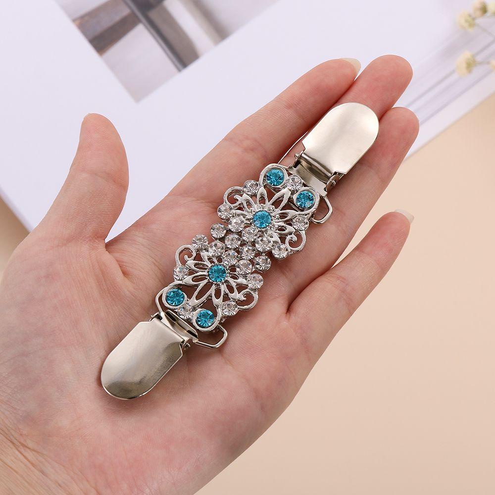 Kẹp Cài Áo Cardigan Hình Chú Vịt Đính Pha Lê Phong Cách Retro Hợp Thời Trang