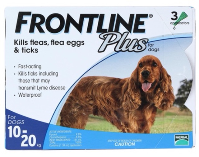 Thuốc trị ve rận nhỏ gáy Frontline Plus cho cún