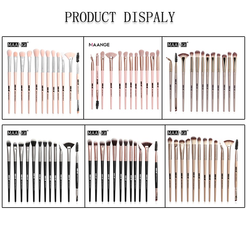 12 PCS/Set Makeup Brushes Set  Cọ trang điểm đánh phấn mắt chất lượng cao Cọ Trang Điểm Lông Siêu Mềm Thiết Kế Nhỏ Gọn Dùng Đánh Phấn Mắt MAGEFY