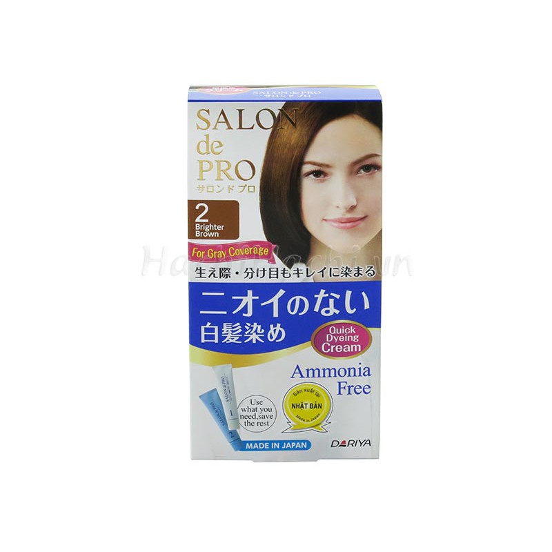 Kem nhuộm tóc Salon De Pro 2 Brighter Brown - Hachi Hachi Japan Shop