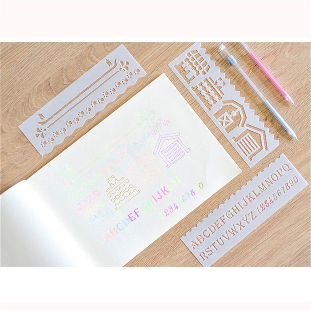 PINEVN Set 8 Tấm Thẻ Giấy Dập Nổi Nhiều Lớp Trang Trí Sổ Tay DIY