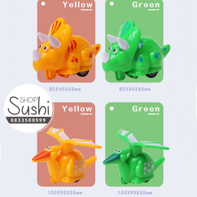 Khủng long chạy cót, xe ô tô cót đồ chơi