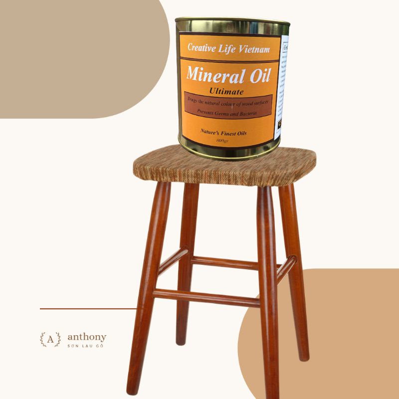 Dầu khoáng mineral oil ultimate creative life lót dưỡng gỗ 800g