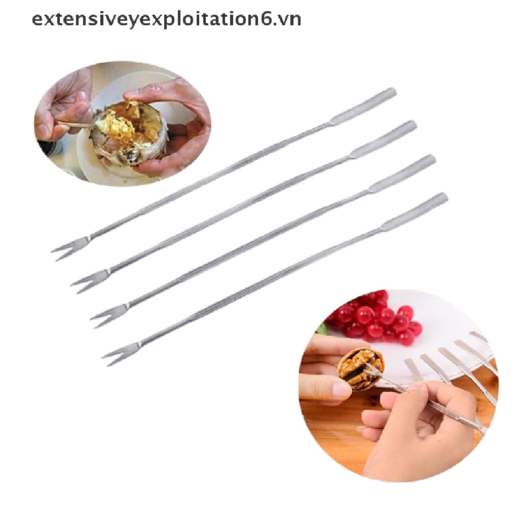 Set 4 Dụng Cụ Ăn Hải Sản Bằng Thép Không Gỉ E6VN / 4 Cái