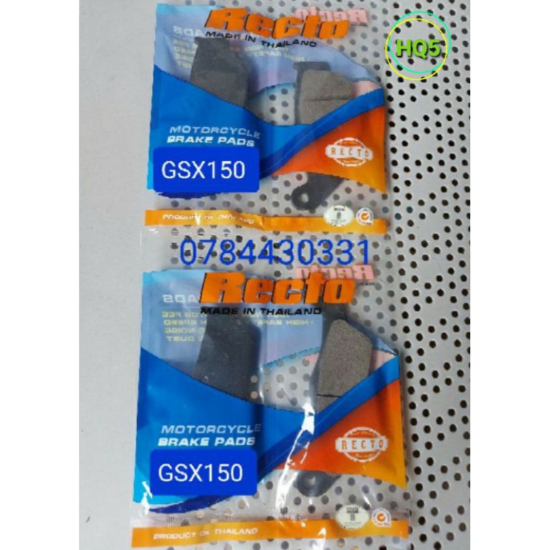 Bố thắng trước + sau GSX R150 Recto, thái lan.