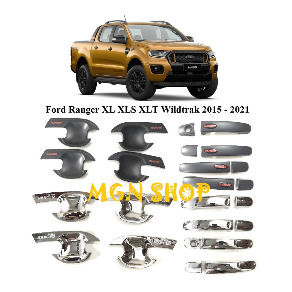 Ốp [Ford Ranger 2015 - 2021] [full bộ] [màu đen / màu bạc]