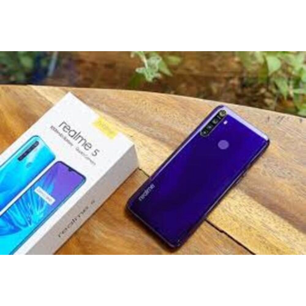 điện thoại Realme 5 2sim Bộ nhớ 64G ram 4G chính hãng, Camera sau: Chính 12 MP &amp; Phụ 8 MP, 2 MP, 2 MP, màn 6.5''