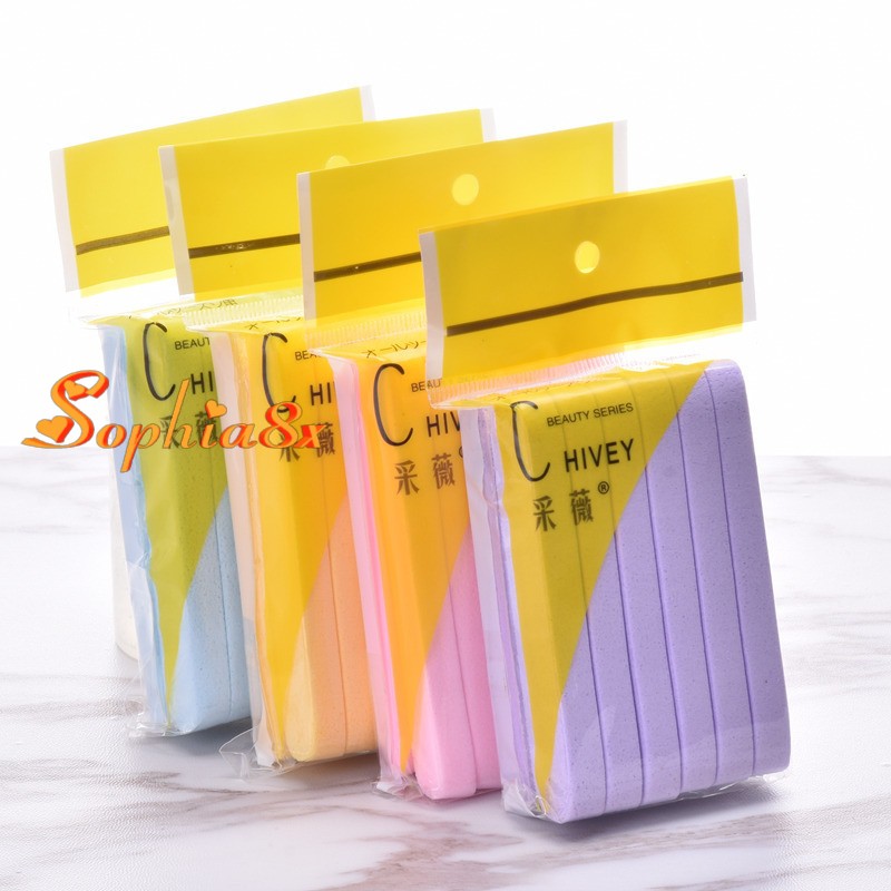 Bọt biển - Bông nở rửa mặt Chivey 12 miếng