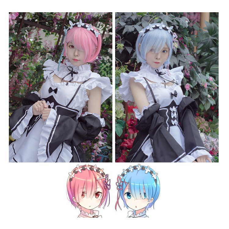 Bộ Đồ Hóa Trang Nhân Vật Anime Re: Zero Kara Hajimeru Isekai Seikatsu Rem Ram