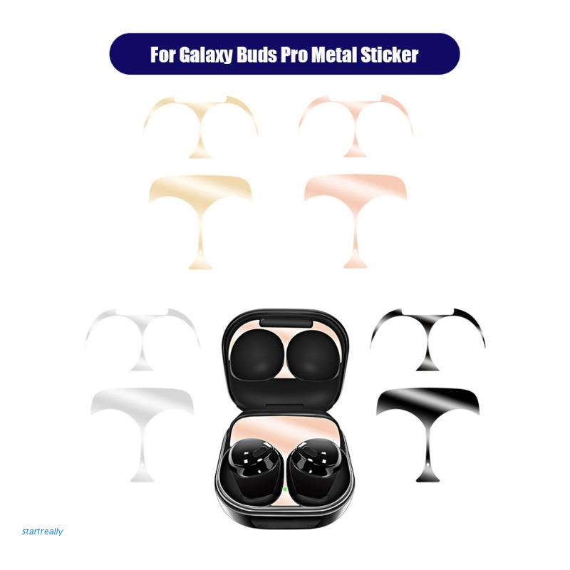 🔥【startreally】 Colorful Protective Sticker Skin Metal Dust Guard Sticker Dust-proof Ultra-Thin Cover For Samsung-Galaxy Buds Pro
