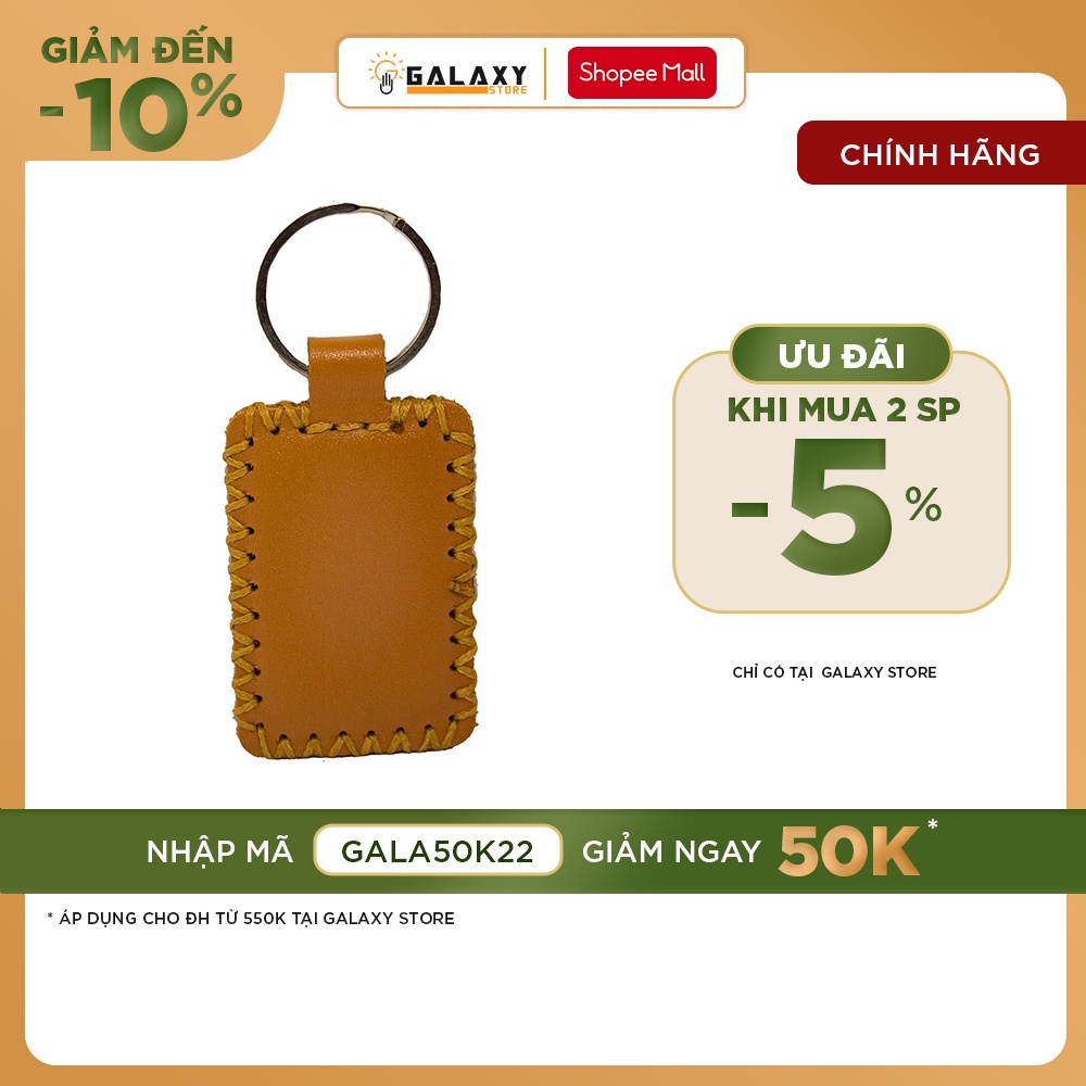 Móc khóa da handmade Galaxy Store GMK01 (Vàng bò)