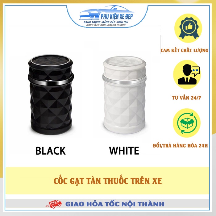 Cốc Gạt Tàn - Cốc Để Rác ⚡HÀNG ĐẸP - FREESHIP⚡ Trên Ô Tô Hàng Cao Cấp