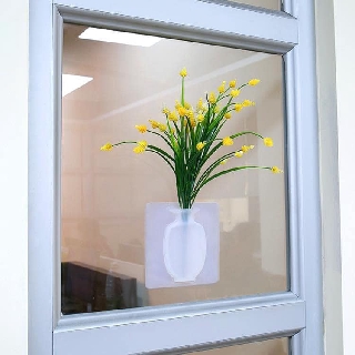 Bình Hoa Silicon Dán Tường Trang Trí