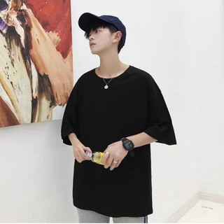 [Ảnh thật] Áo thun tay lỡ cotton mèo nhật [ áo thun tay lỡ unisex nam nữ mặc được]
