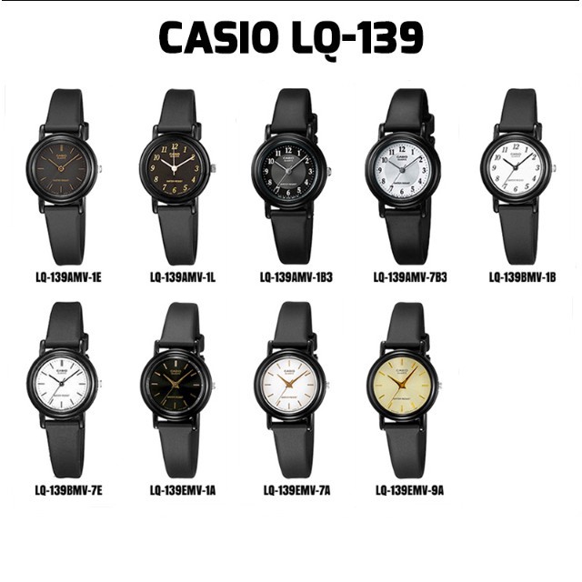 Đồng hồ nữ dây nhựa Casio chính hãng Anh Khuê LQ-139 (9 màu sắc)