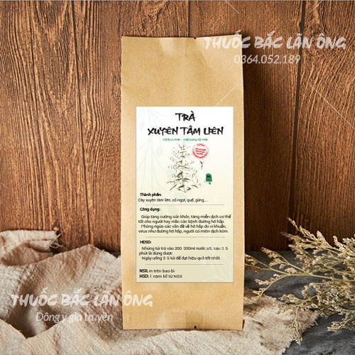 Trà xuyên tâm liên tăng cường sức đề kháng, bảo vệ hệ hô hấp - Thuốc Bắc Lãn Ông