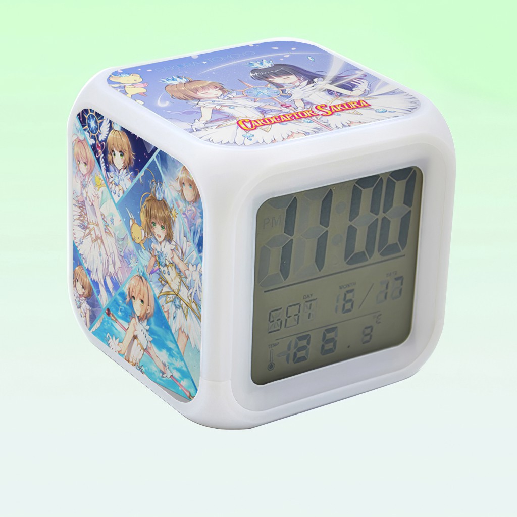 Đồng hồ LED báo thức Cardcaptor Sakura (tặng kèm pin)
