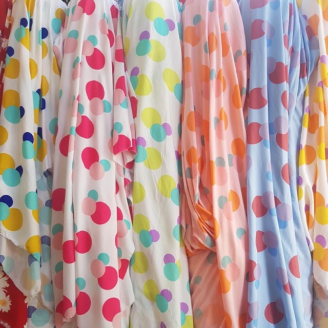 Vải đũi lạnh chấm bi