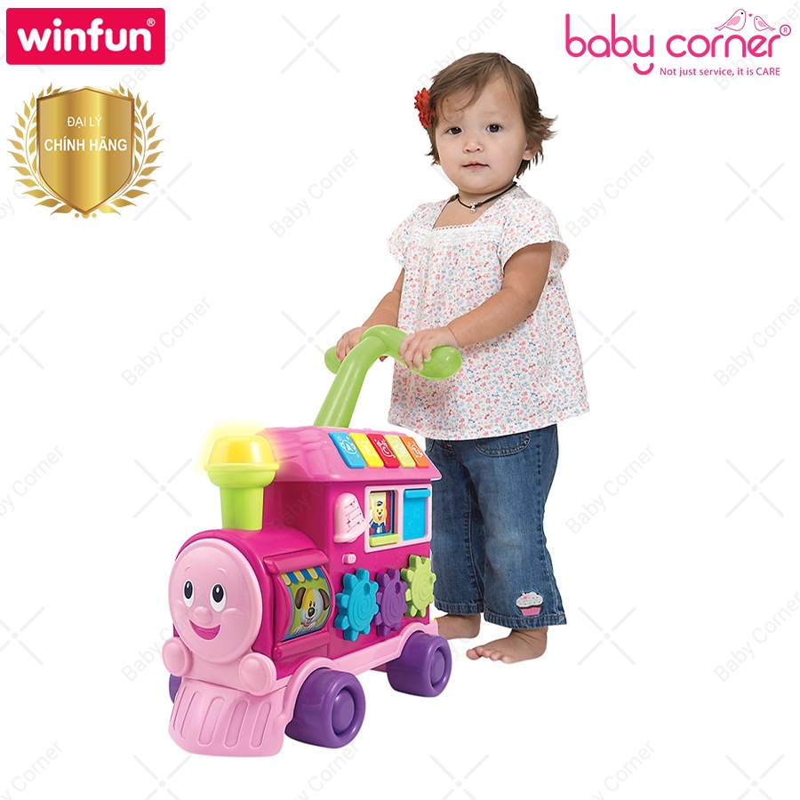 Tàu Hỏa Tập Đi Chòi Chân Có Nhạc 2 Trong 1 Winfun 0803 Cho Bé