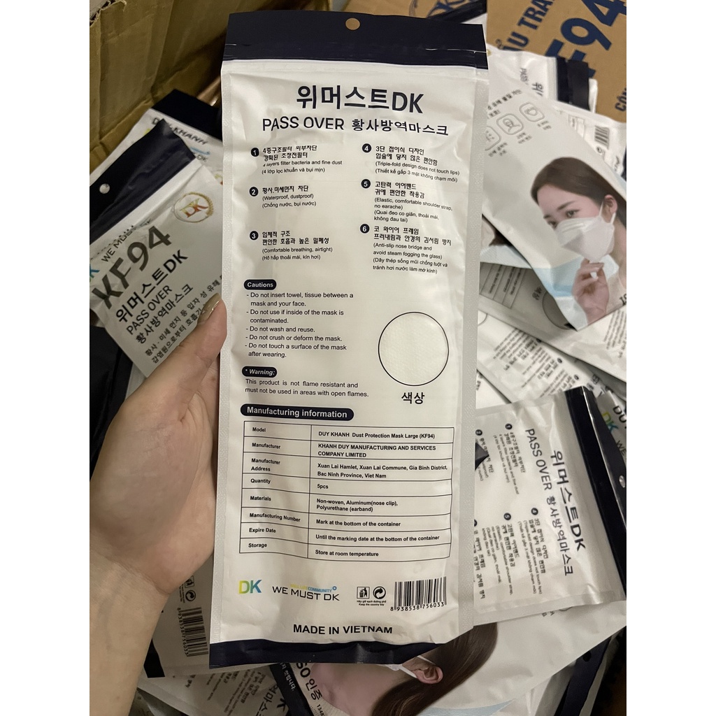 KHẨU TRANG KF94 DUY KHÁNH Chống Bụi Mịn Và Kháng Khuẩn Hàng Cao Cấp Hàn Quốc ( Nguyên Thùng ) | BigBuy360 - bigbuy360.vn