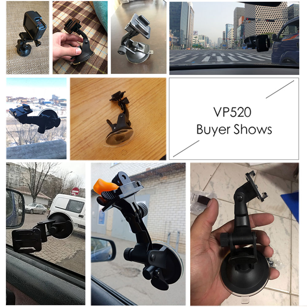 Cốc hút kính chắn gió gắn camera trên ô tô cho Gopro Hero 9 8 7 6 5 4 cho SJCAM cho Yi 4K VP520