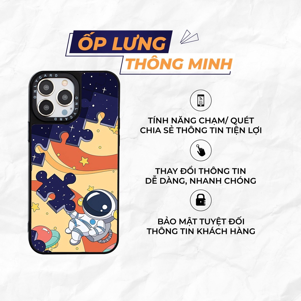 Ốp lưng thông minh Onlycase_Astronaut_09/Dành cho các dòng IPhone 7/7plus/8/8plus/x/xr/xs/11/12/13/pro/promax