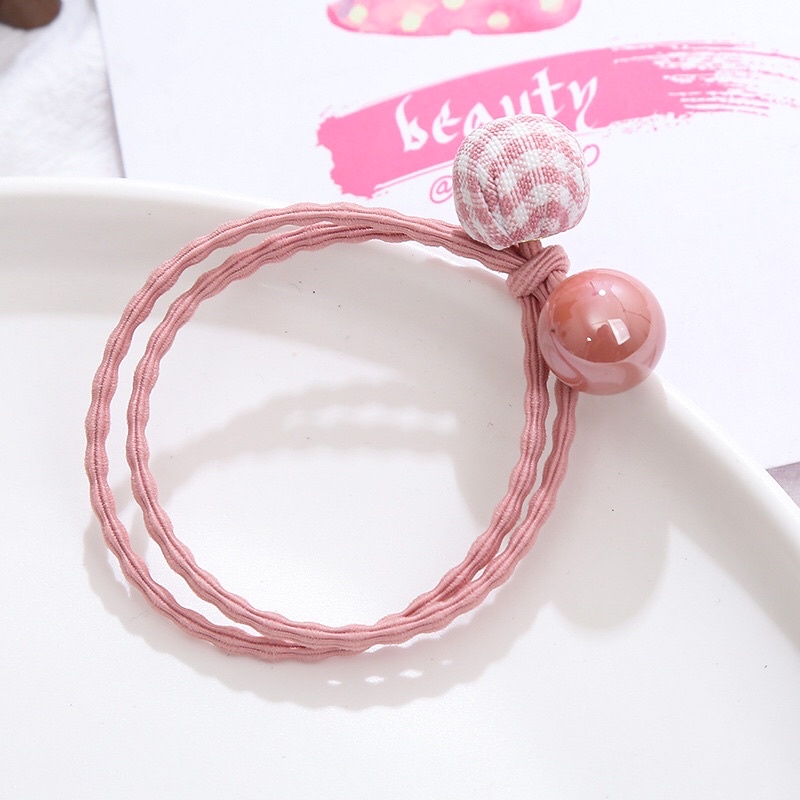 Combo 2c Dây Buộc Tóc Dễ Thương Cute phong cách Hàn Quốc - Thun cột tóc học sinh nhiều màu siêu rẻ