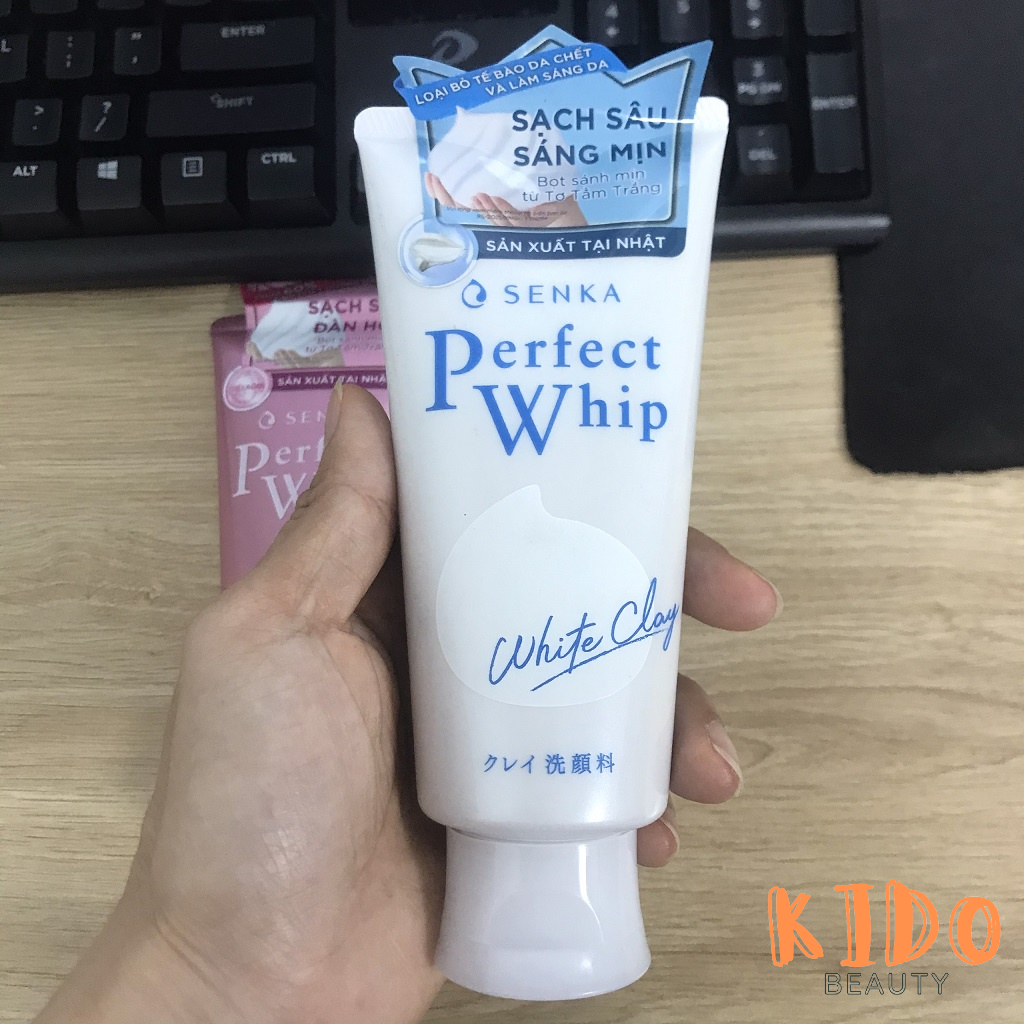Sữa rửa mặt tạo bọt Senka Perfect Whip | Acne Care | Collagen In | White Clay 100g/120g