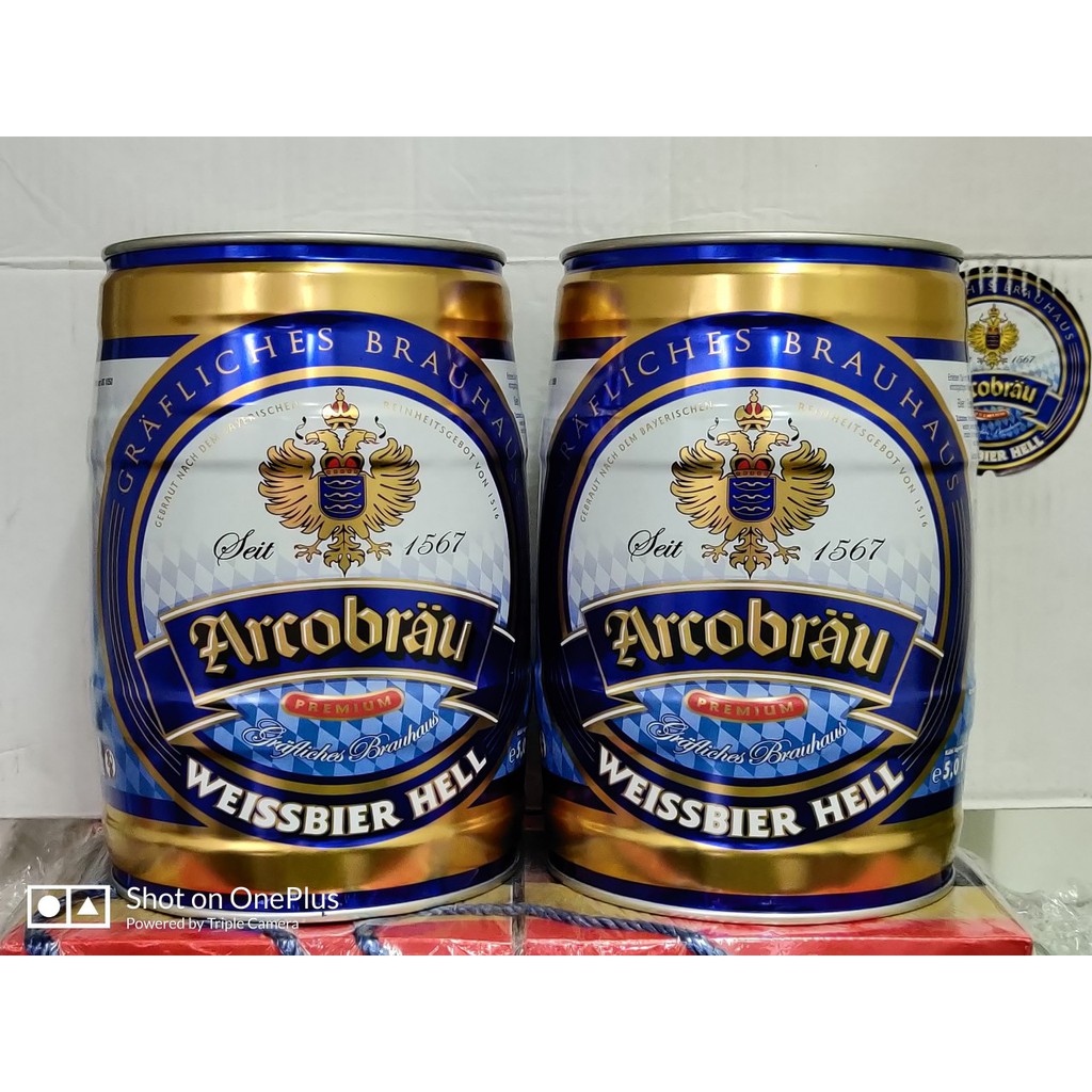 BIA ARCOBRAU WEISSBIER HELL 5.3% – BOM 5 LÍT