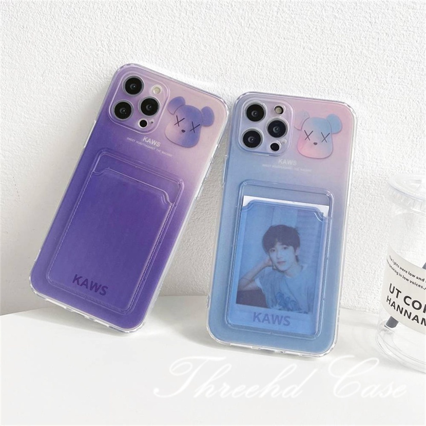 Ốp Điện Thoại Mềm Chống Rơi In Hình Gấu Đơn Giản Cho iPhone 14 13 12 11 Pro Max SE2020 X Xr Xs Max 8 7 6 6s Plus