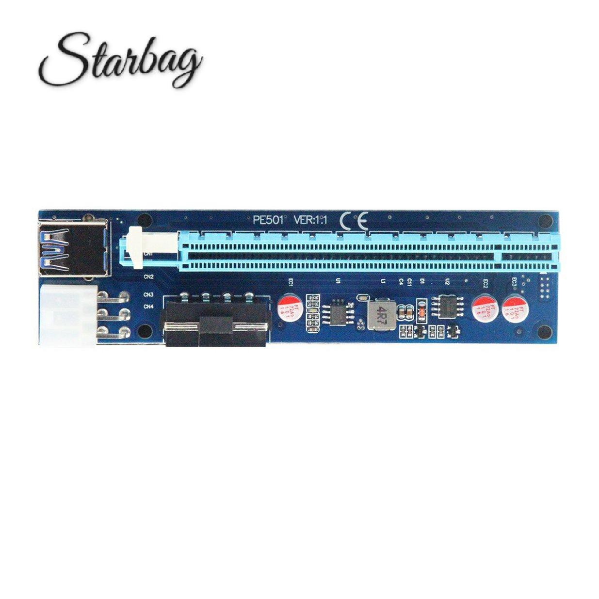 Dây Cáp Mở Rộng Thẻ Video U40 009s 4pin + 6pin Pcie 1x Sang 16x | BigBuy360 - bigbuy360.vn