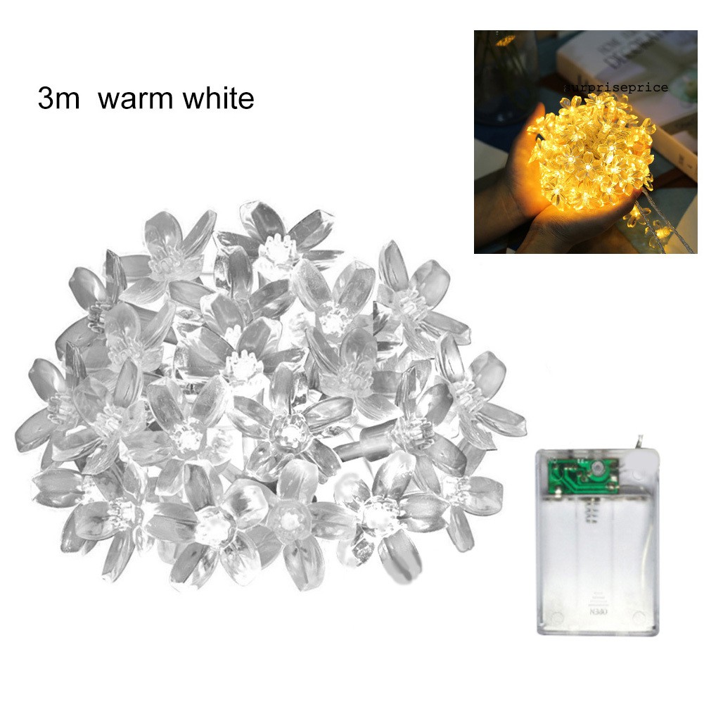 Dây Đèn Led 3m / 5m Hình Hoa Anh Đào Trang Trí Giáng Sinh