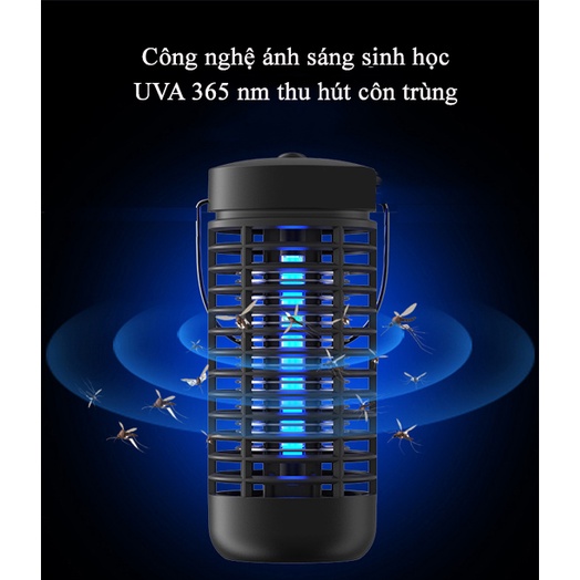 [Mã INCU20 giảm 20K đơn 150K] Đèn Bắt Muỗi Và Diệt Côn Trùng KUNBE, Công Nghệ Ánh Sáng Tím UVA Tiêu Diệt Muỗi Hiệu Quả