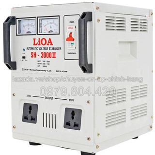 Ổn Áp Lioa 3KVA 1 Pha Dải 130-250V, Thế Hệ II 100% Dây Đồng