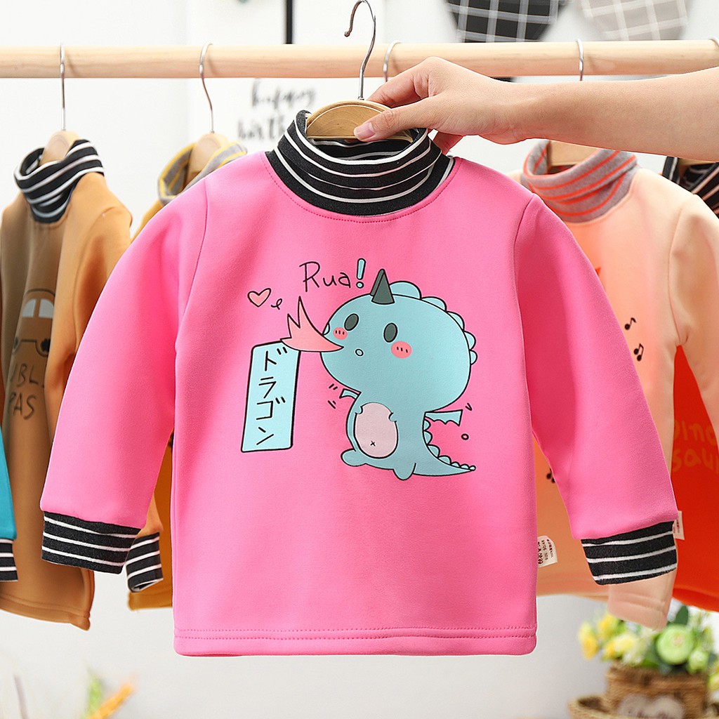 Áo Nỉ Thu Đông Lót Bông Cho Bé Baby Shop Size 8-25kg