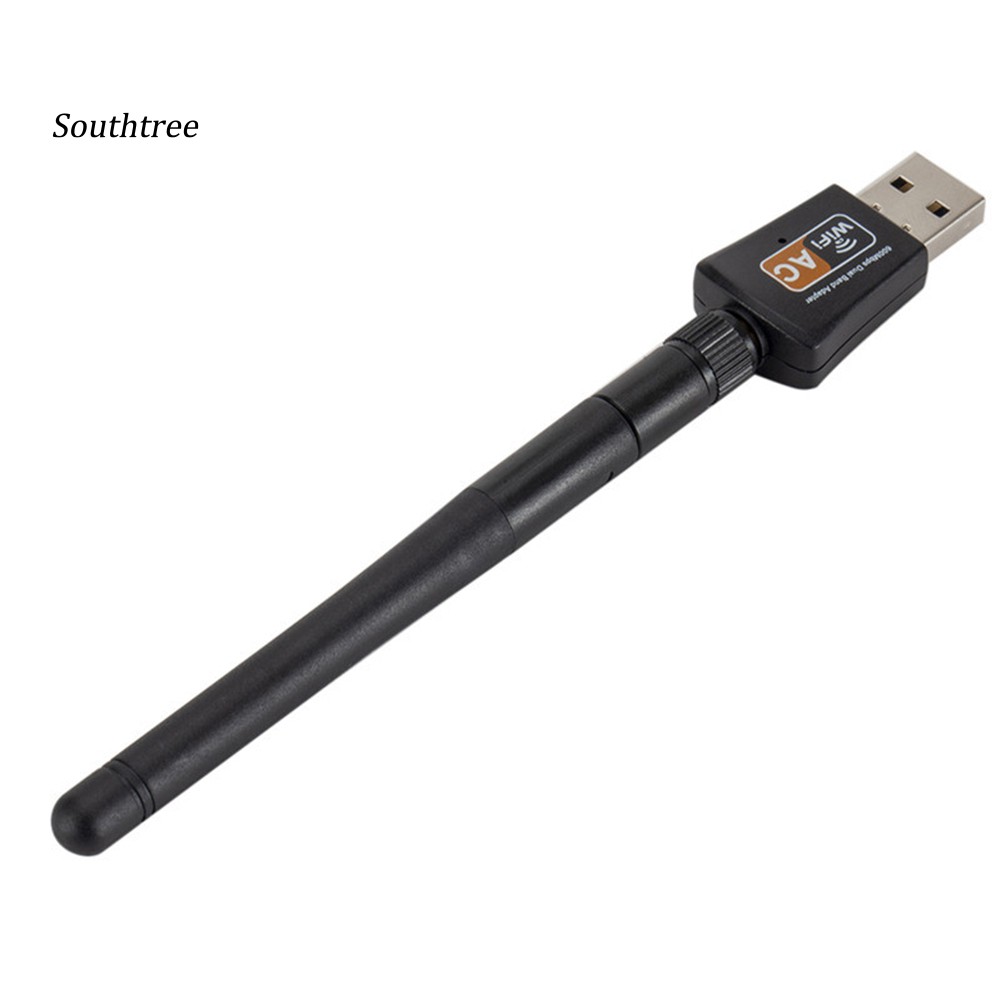 Usb Thu Sóng Wifi Băng Tần Kép 600m 2.4 / 5.8ghz