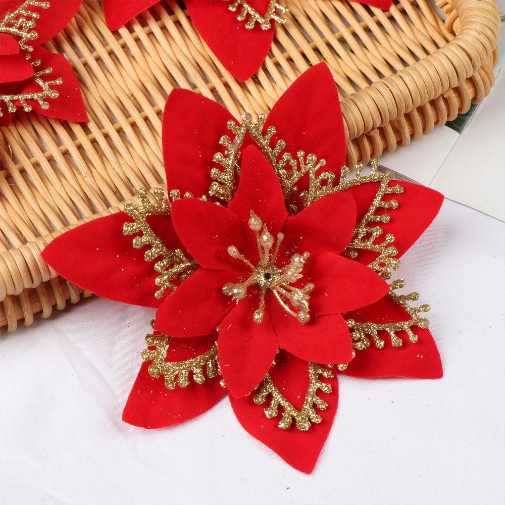 PINEVN Set 5 Phụ Kiện Trang Trí Giáng Sinh / Đám Cưới Lấp Lánh 13cm