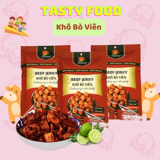 KHÔ BÒ VIÊN Fansipan thượng hạng gói 50g, khô bò cục ,bò khô đảm bảo vệ sinh an toàn thực phẩm Tasty Food